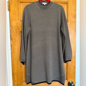 Max Studio Chevron Patterned Midi Dress